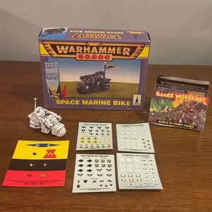 Games Workshop Warhammer 40k Space Marine Bike Vintage Citadel Miniatures Boxed